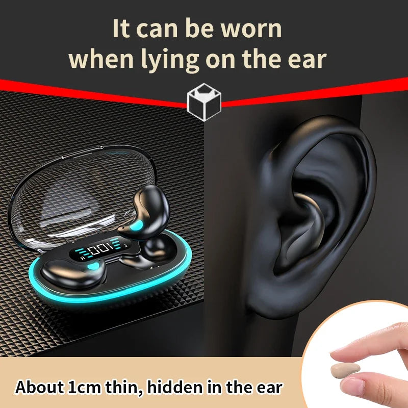 NEW X55 Invisible Sleep Wireless Earphone IPX5 Waterproof Headphones Mini Sport Game Bluetooth Stereo HIFI Music Headset Earbuds